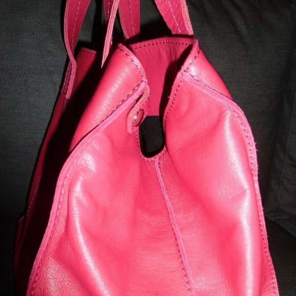 Sonia Rykiel Pink Fuchsia Leather Jeweled Handbag - Picture 2 of 9